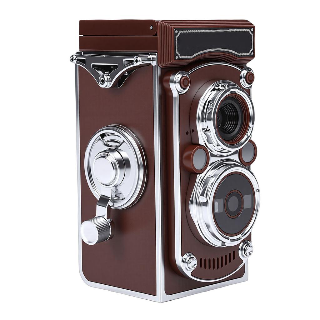 Vintage Digital Camera Portable TLR Style Retro 2.7K Video 24MP Autofocus Vlog Camera Manual Joystick for Beginners