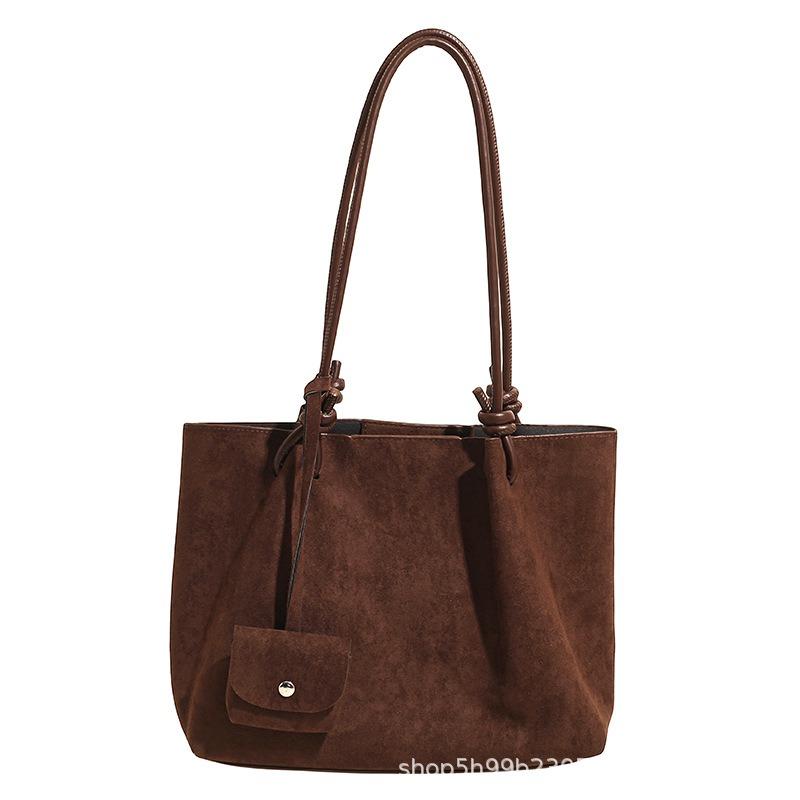 Bag New Autumn Large Capacity Tote Bag Premium Sense Portable Shoulder Bag Retro Versatile Underarm Bag Women