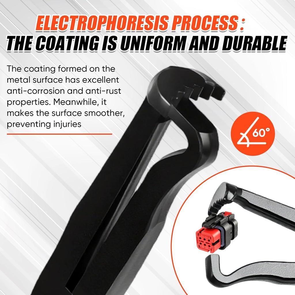 5-Piece Electrical Disconnect & Connector Pliers Set with Terminal Remover for Car Truck Repair