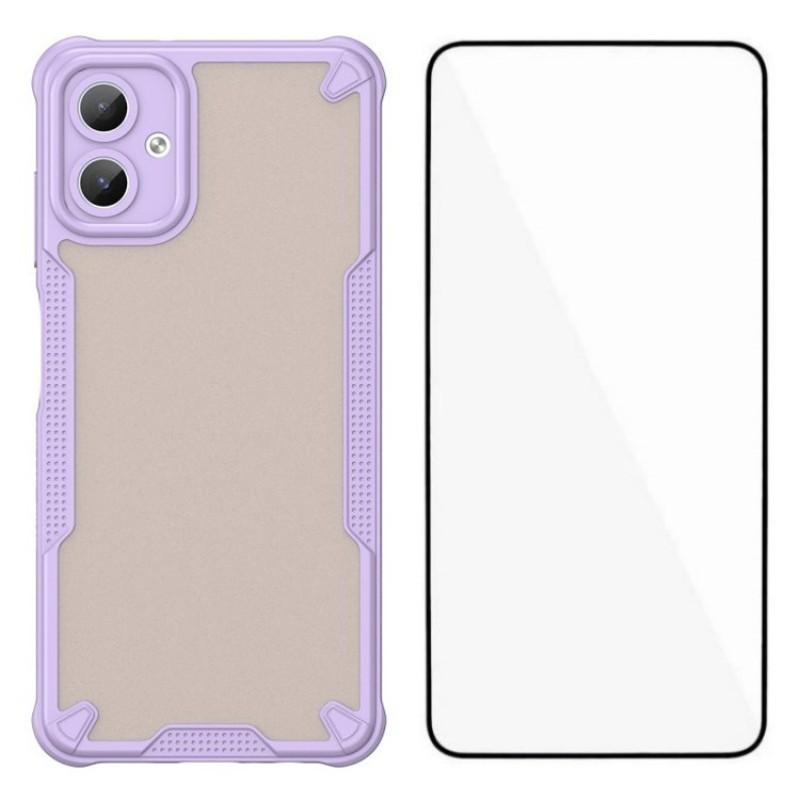 For Samsung Galaxy A06 5G Case WANLONFENG MFFJ Series Anti Drop TPU Phone Back Cover with Screen Film