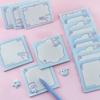 50sheets Cute White Bear Non-adhesive Note Pad, Paper Inspiration Raid, Handwritten Plan, Good Mood Notes Memo Pad Gift