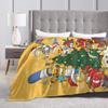 Christmas Family Fun Cozy Holiday Blankets The S-Simpsons Warm Soft Pattern Plush Bedding Throws For Bedroom Bedspread Bed Cover