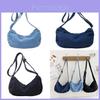 Stylish Korean-inspired Unisex Tote Bag For Kids Casual Lightweight Denim Design