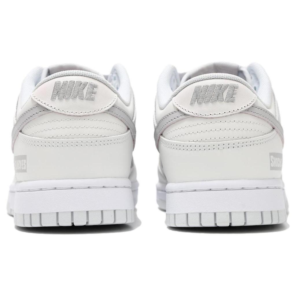 Nike Dunk Low Slip Resistant Abrasion Resistant Low top Skateboard Shoes Unisex White HF0730-160(Teamfour-)