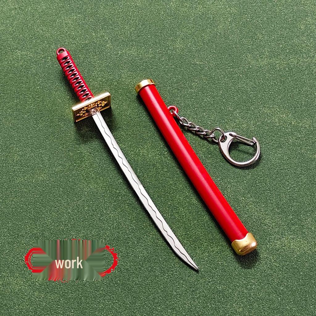 Zoro Shuusui Samurai-Schwert Schlüsselanhänger: Anime Metalllegierung Miniatur Anhänger