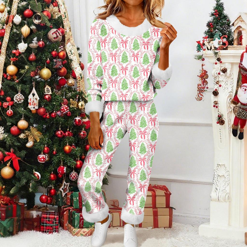 Damenmode Lässig Homewear Mode Lässig Bedruckter Cardigan Hemd Hosen Set