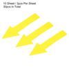 4/6/10Sheet Arrow Sticker Directional Sign PVC Self-Adhesive Label Stickers Removable Floor Decal for Floor Wall Marking 6Colors