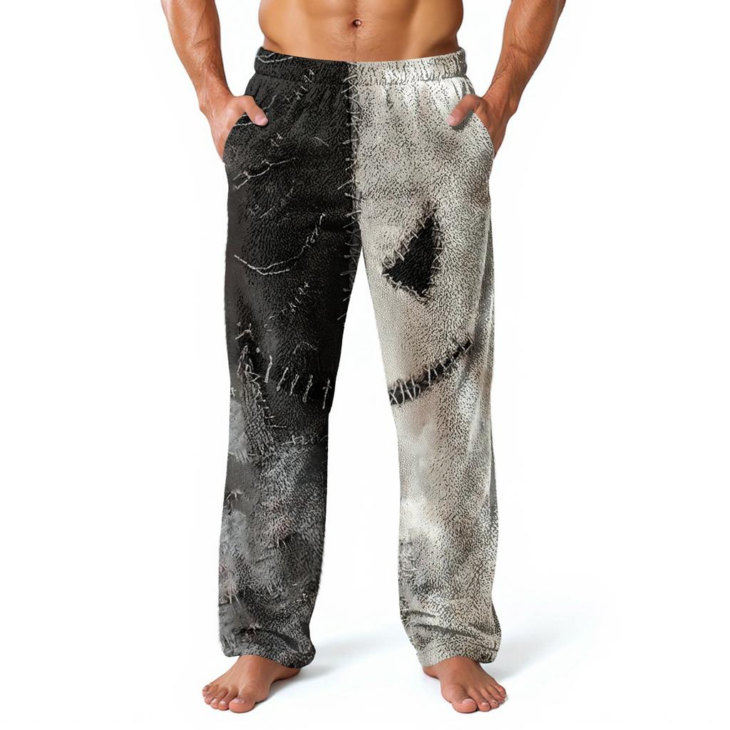 Men's Allover Printed Home Pants Sleeping Pajama Pants Long Pants Pajama Pants