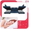 U-shaped Corner Sofa Bed, Extendable F. Bosso Family Sleeping Furniture Navy Blue Velvet