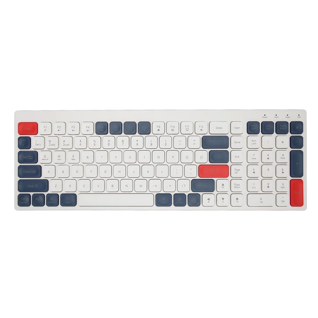 Keyboard Mouse Combo 2.4G Wireless Round Keycaps Ergonomic Type C   Keyboard and Mouse for Phone Tablet  