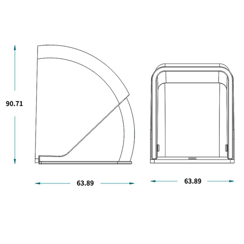 1 Piece Wireless Rainproof Doorbell Box Outdoor Transparent Doorbell Box Doorbell Rain Cover Diy Accessories