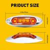20pcs Amber LED Side Clearance Marker Light For Car Truck Trailer Pickup 12V 24V