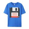 Floppy Computer Disk Herrenkleidung Luxus T-Shirt Street Schwarzes T-Shirt Herren T-Shirts Übergroß Buchstabe