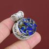 Copper Sodalite Pendant Natural Gemstone Pendant 925 Sterling Silver Pendant Handmade Vintage Pendant Healing Stone Jewelry Gifts For Women