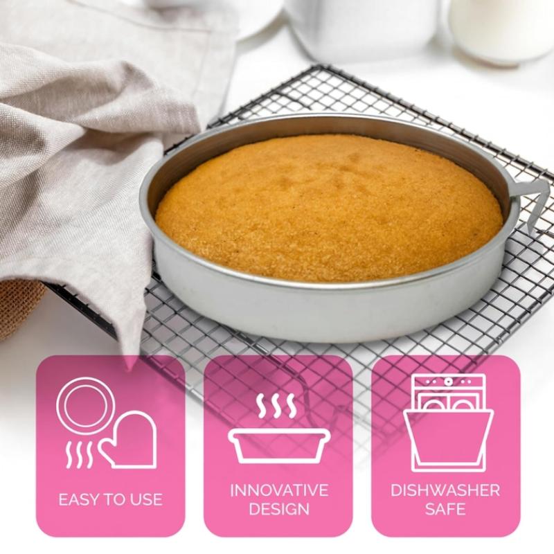 Diy Cake Baking Mold Stainless Steel Food Grade Round Cake Tray Baking Tool High Quality Cake Baking Mold Kitchen Bar Supplies