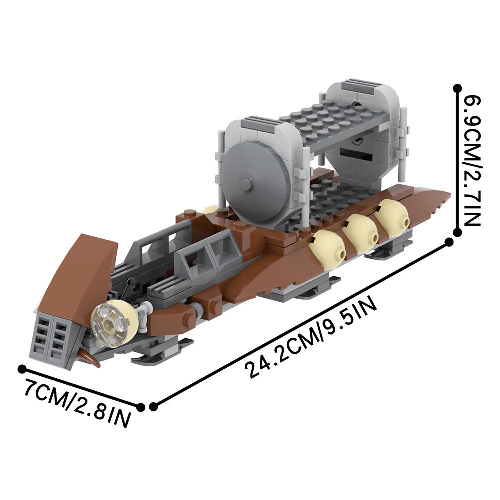 MOOXI Hvězdné války Bojový tank Model Cihličky DIY Dioráma Dospělí Děti Hračky Stavebnice Montessori Dárky Pokojová dekorace