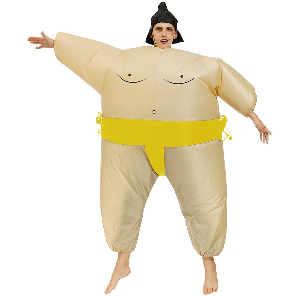 Sumodrakt Bryter Oppblåsbar Drakt Blås Opp Festantrekk Cosplay Kjole Barn Menn
