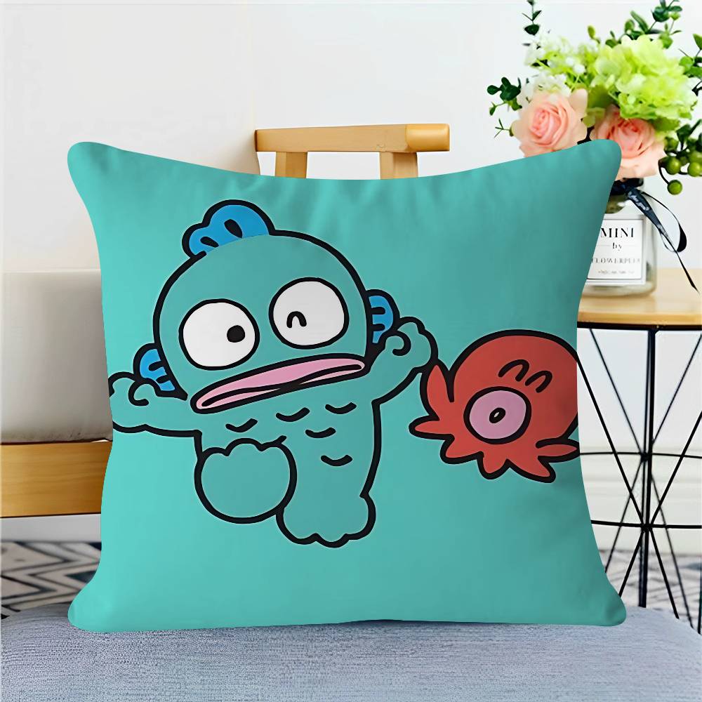 Cartoon H-Hangyodon Cushion Cover Car Throw Pillow Case For Sofa Car Christmas Gift 40x40cm 45x45cm