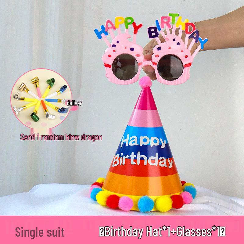 2025 Birthday Hat for Kids & Adults - First Birthday Party, Photo Props, Cake Hat