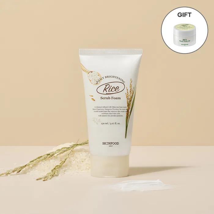 Rice Daily Brightening Scrub Foam