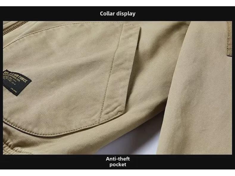 Men's Oversized Bomber Jacket - Casual Spring/Autumn Baseball Style