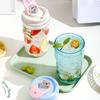 Water Bottle Water Cup High Value Tritan Food Grade Straw Plastic Coffee Cup Girls Portable High Temperature Resistant New Double Drinking Cup