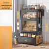 3-Tier Dustproof Kitchen Spice Rack with Drawers