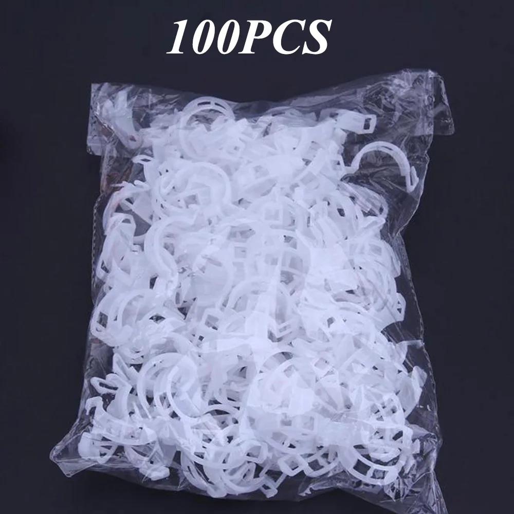 50/100Pcs Reusable Plastic Plant Clips Gardening Grafting Fixing Clamp Support Clip for Tomato Vegetable Plant