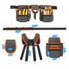 Tool Belt For Men Detachable With 2 Magnetic Pouches 18-Pocket Heavy Duty Utility Belt For Electric Wiring Framing Construction