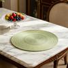 Hitzebeständige Platzsets Rutschfeste Tischsets für das Esszimmer Elegante runde Untersetzer für Zuhause Küche Party Rustikales Küchen-Dekor