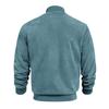 European and American Men's Suede Zipper Stand Collar Jacket for Spring and Autumn