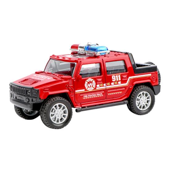 1/36 Simulation Police-Car Vehicle Pull Back Truck Model Kids Toy Christmas Gift