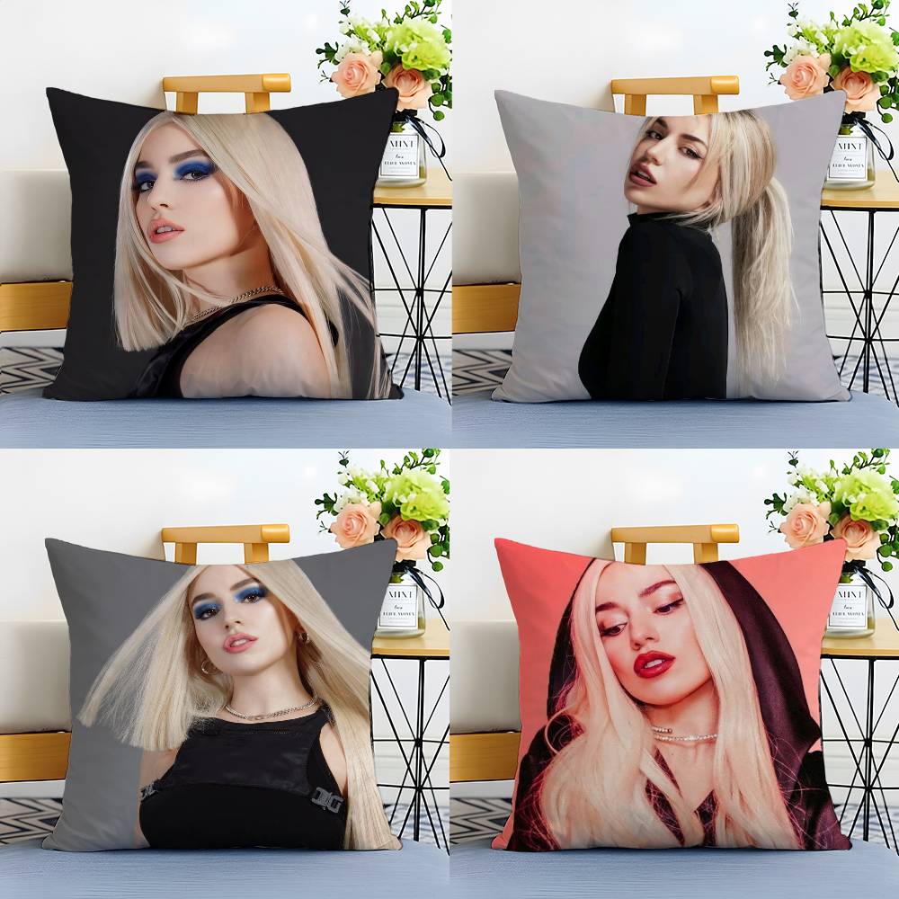 POP Singer A-Ava Max-MT Younger Style Pillow Case Printing Pillowcase Living Room Sofa Cushion Cover Bedroom Room Decor
