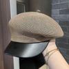 Women's Japanese-Style Spring/Autumn Beret: High-Quality, Breathable, Simple, Versatile, Solid Color Hat