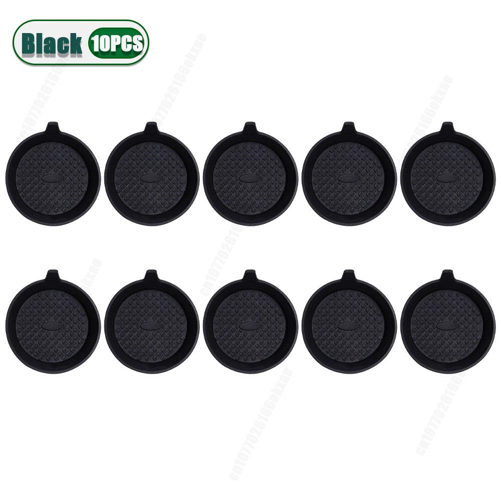 10PCS Coaster Car Coaster Universal Silicone Mat for Car Water Cup Auto Anti-Slip Pad Drink Holder Mat Car Interior Accessories