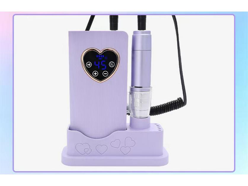Portable Rechargeable Nail Art Machine 45000 RPM - Smart Silent Grinding & Shaping Tool for Nail Salons