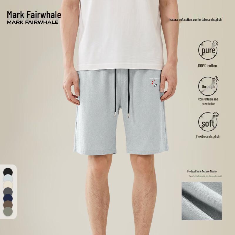 MARK FAIRWHALE Men s Heavyweight Cotton Athletic Shorts 5XL