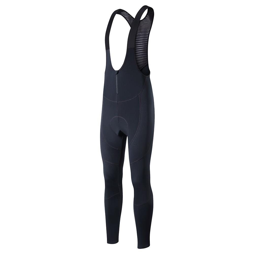 Ykywbike Men's Winter Thermal Fleece Cycling Bib Tights Mountain Bike Ykk Zipper Pro Team Gel Padded Mtb Cycling Long Pants