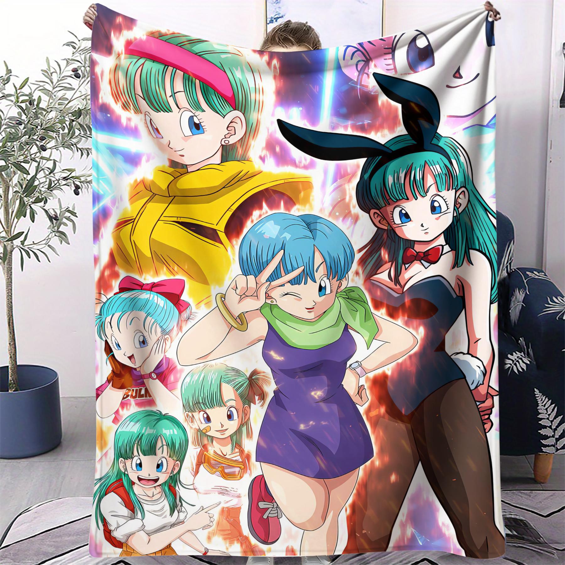 

Hot Japan Anime Dragon Ball Blanket Cartoon Soft Flannel Throw Blanket for Beds Bedroom Sofa Picnic, Cover Outdoors Leisure Gift 30x40in