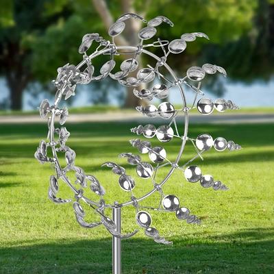 1ks Magical Kinetic Metal Windmill Spinner Jedinečné lapače poháňané vetrom Kreatívna terasa Záhrada Trávnik Vonkajšie nádvorie Dekorácia