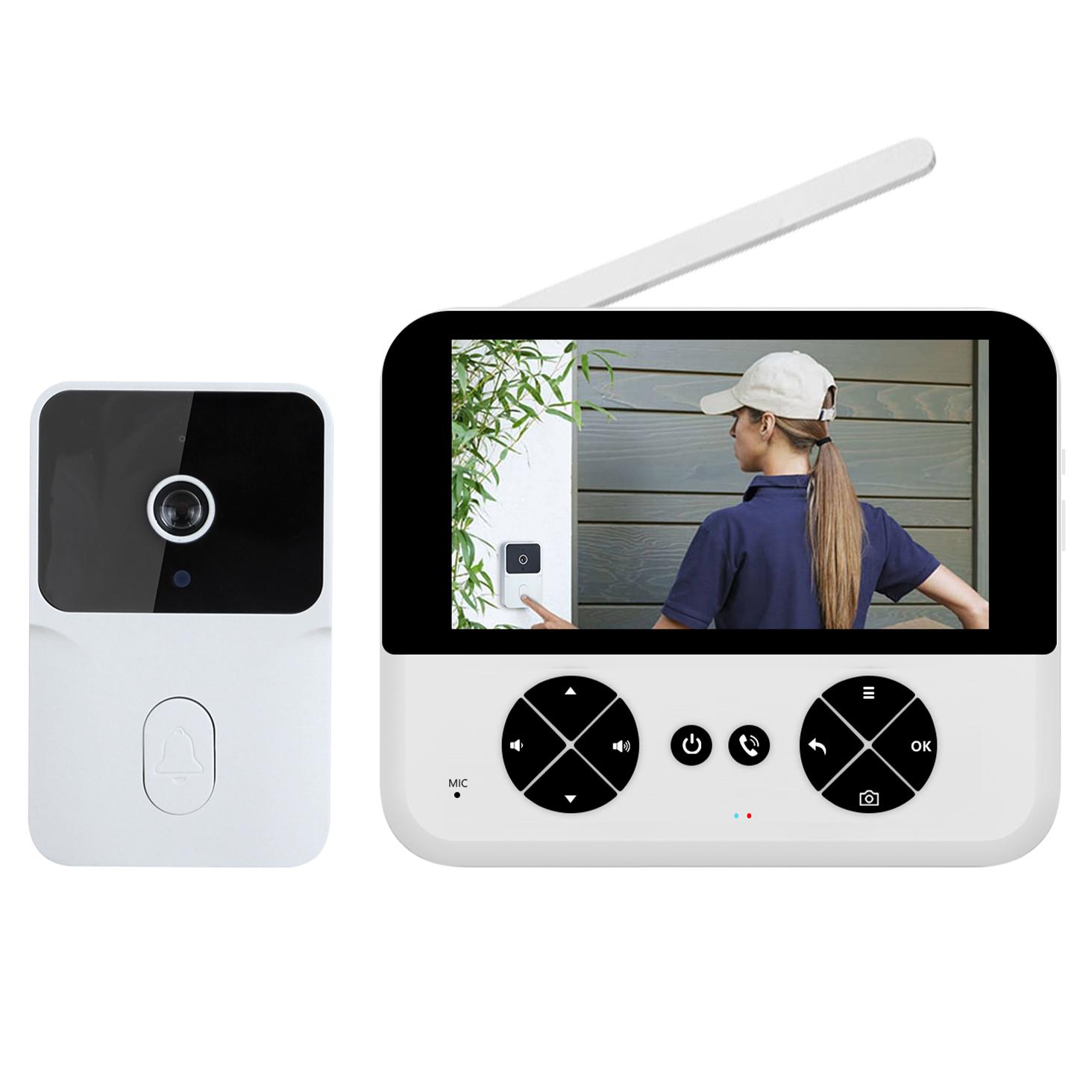 

M15 4.3-inch Monitor Electronic Video Viewer Door Bell Voice Intercom Night Vision Camera Smart Doorbell A