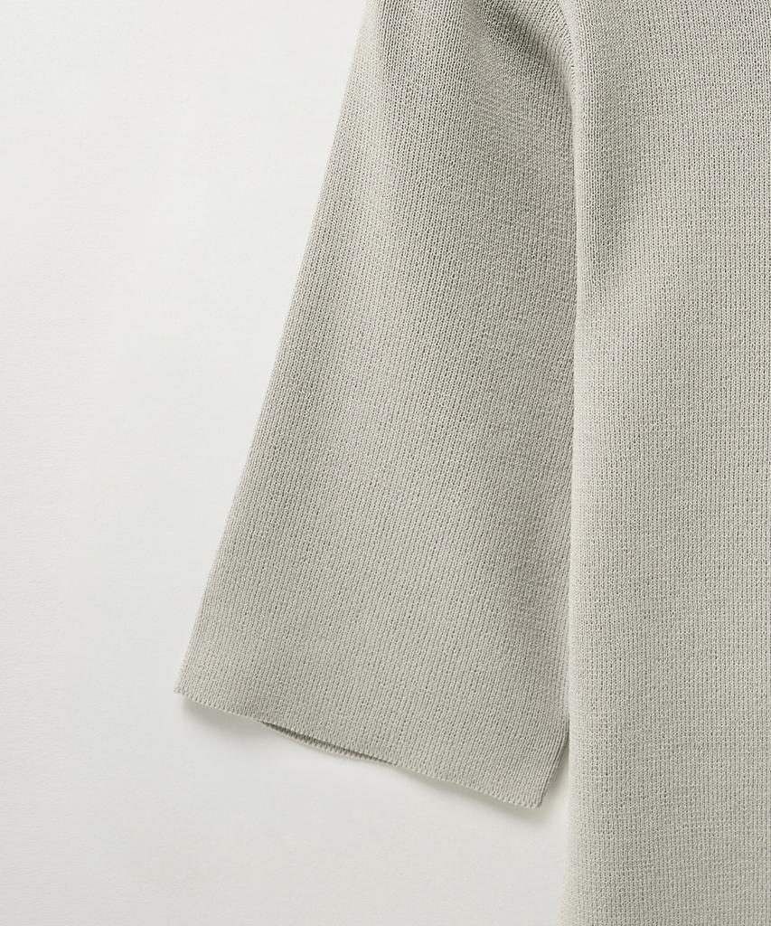 Seteo (W) Square Slim Fit Half Knit Grey