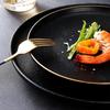 Japanese Western Food Plate Underglaze Color Household Disc Bbq Restaurant Plate Phnom Penh Steak Plate Hotel Ceramic Tableware