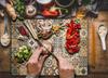 TEMPERED GLASS CUTTING BOARD 30x22 MOSAIC