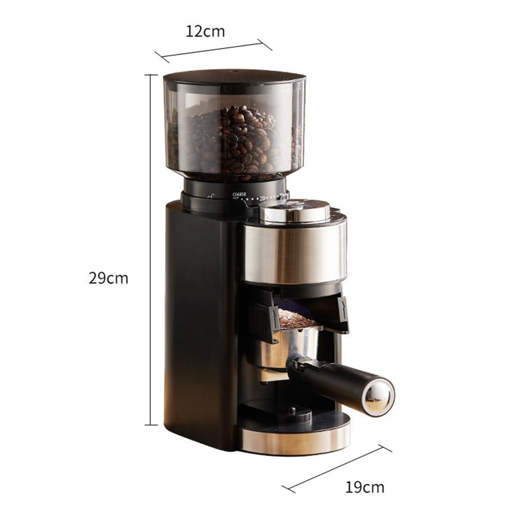 Hosioe Electric Burr Coffee Grinder, Adjustable Automatic Conical Burr Mill, Coffee Bean Grinder with 25 Grinding Settings, 2-12 Cup Capacity, French