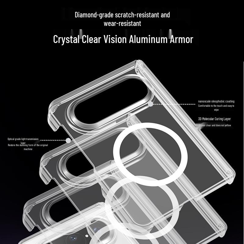 Purecolor Magnetic Hinge Anti-Fall Phone Case for Huawei Pura X Max