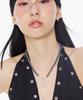 Nimbus Shine Cross Terahertz Drop Ball Necklace