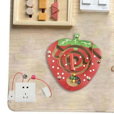 Busy Board DIY Accessories Learning Gifts Birthday Party Game for Baby Strawberry