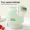 Greek Yogurt Strainer with Pressing Lid Multi-Functional Whey Separator for Cheese & Soy Milk Fine Mesh Filter BPA-Free Compact Kitchen