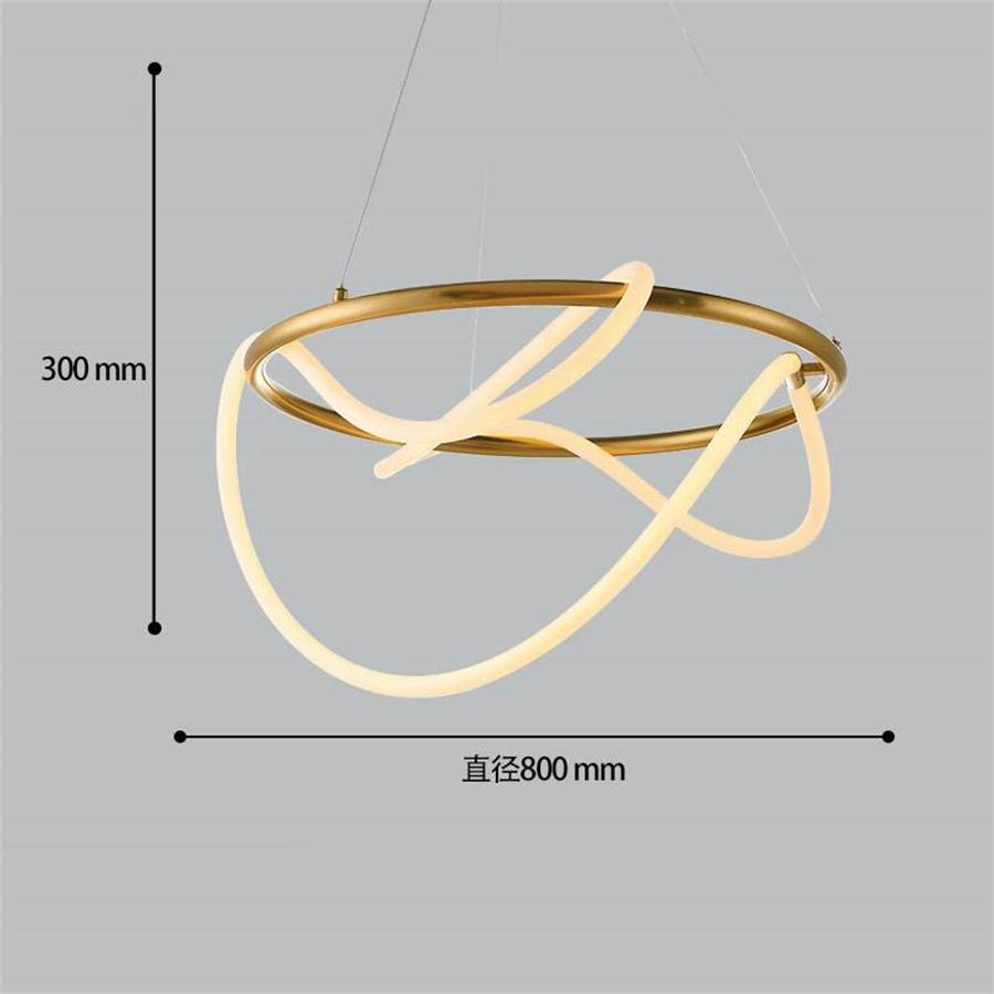 Candelabru de tavan LED modern de lux DIY, cu tub lung, flexibil, cu linie lungă, pentru insulă de bucătărie, agățat, lampă suspendată pentru restaurant și bar